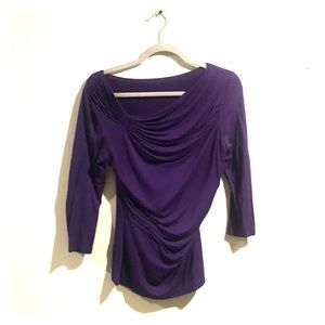 Stylish Light Purple Long Sleeve Blouse